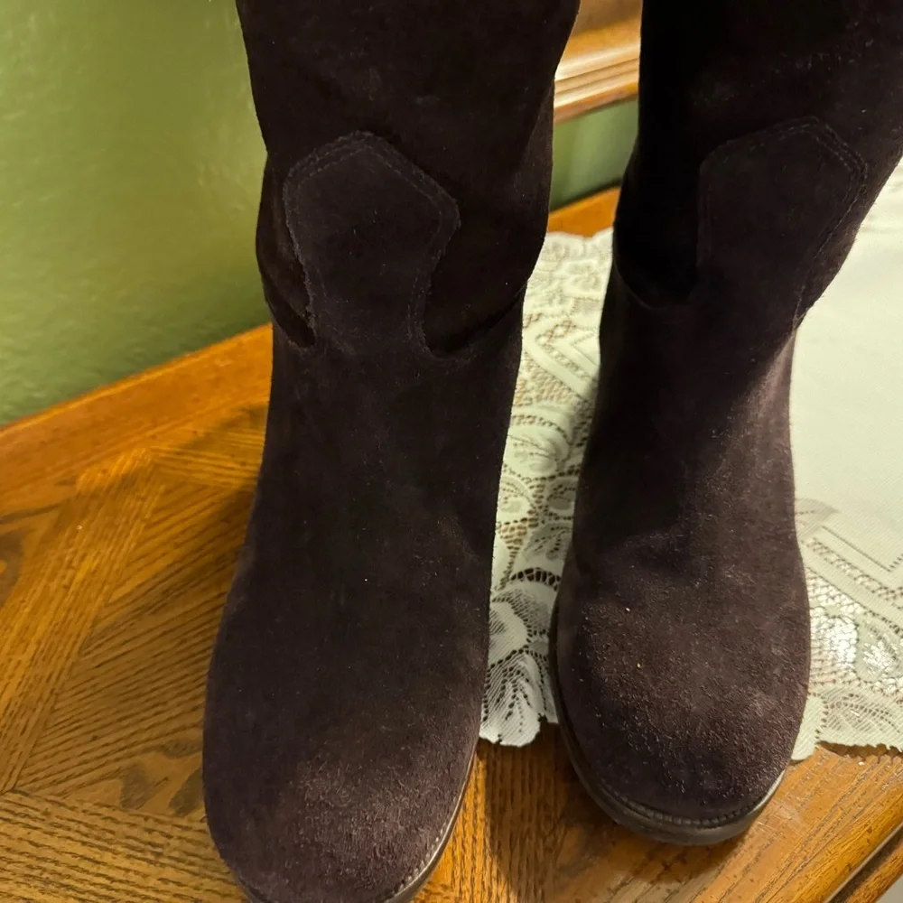 Tory Burch Suede Knee-High Boots